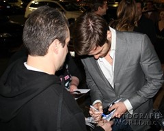 signing photo