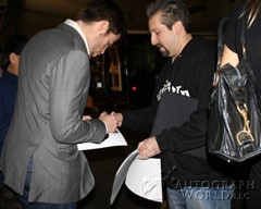 signing photo