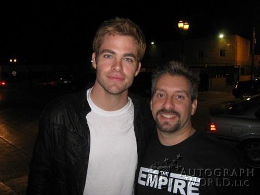 Chris Pine autograph