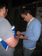 signing photo