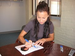 signing photo