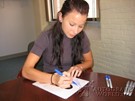 Christal Tremblay signing proof