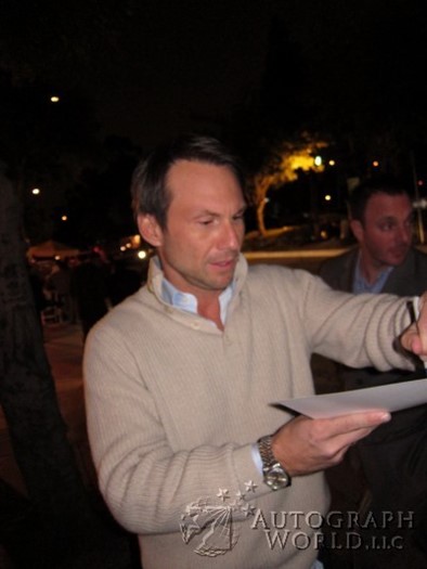 Christian Slater autograph