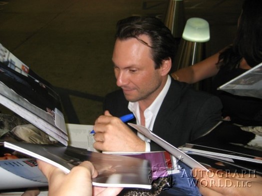 Christian Slater autograph