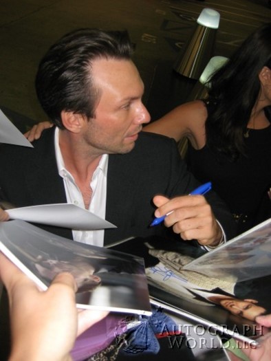 Christian Slater autograph