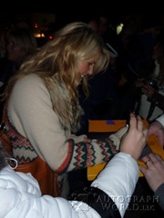 signing photo
