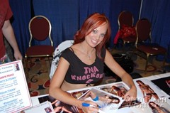 signing photo