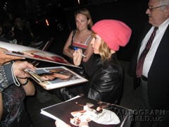 signing photo