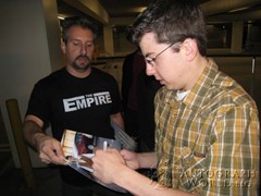 signing photo