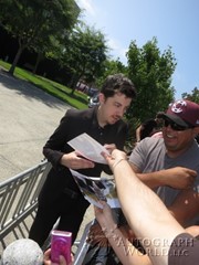 signing photo