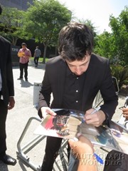 signing photo