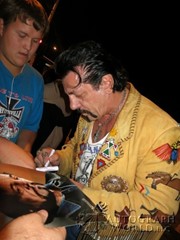 signing photo