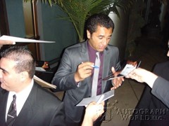 signing photo