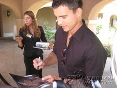 signing photo