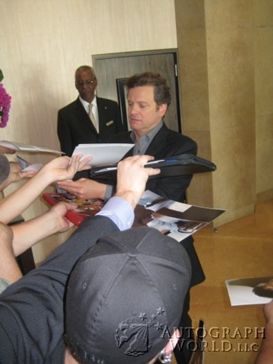 Colin Firth autograph