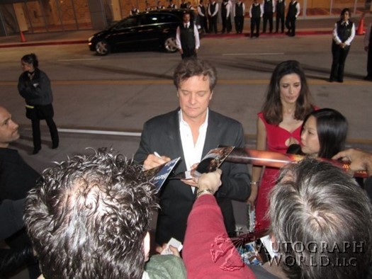 Colin Firth autograph