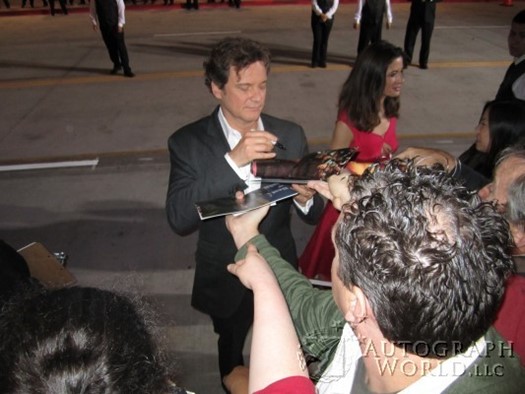 Colin Firth autograph
