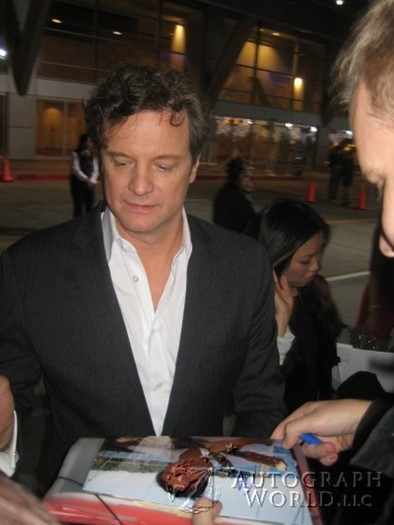 Colin Firth autograph