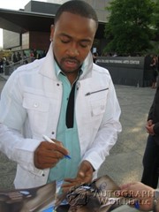 signing photo
