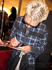 signing photo