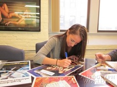 signing photo