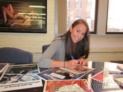 signing photo