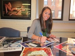 signing photo