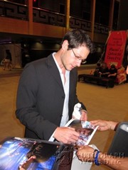 signing photo