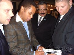 signing photo