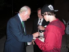 signing photo