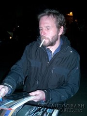 signing photo