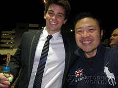 signing photo