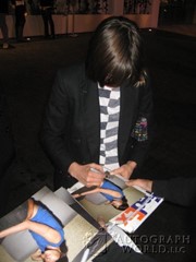 signing photo