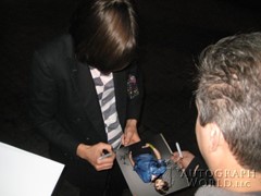signing photo