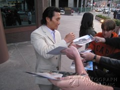 signing photo