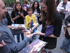 signing photo