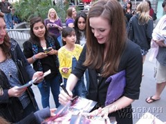 signing photo