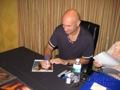 signing photo