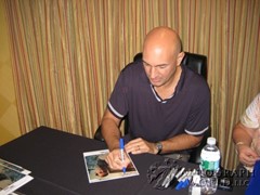 signing photo