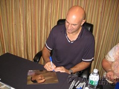signing photo