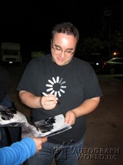 signing photo