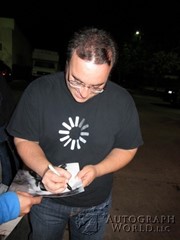 signing photo