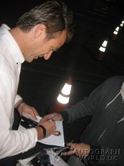 signing photo