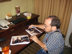 signing photo