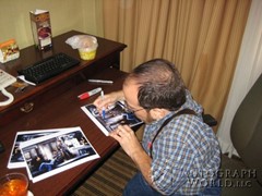 signing photo