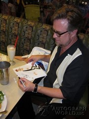signing photo