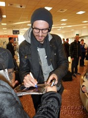 signing photo