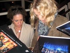 signing photo