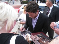 signing photo