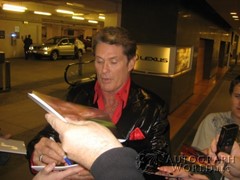 signing photo